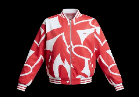 Red Signal Bomber Jacket